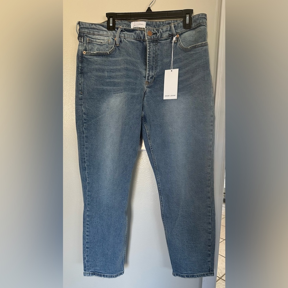 DEAR JOHN AIDEN HIGH RISE GIRLFRIEND JEANS ROCK SPRINGS size 33